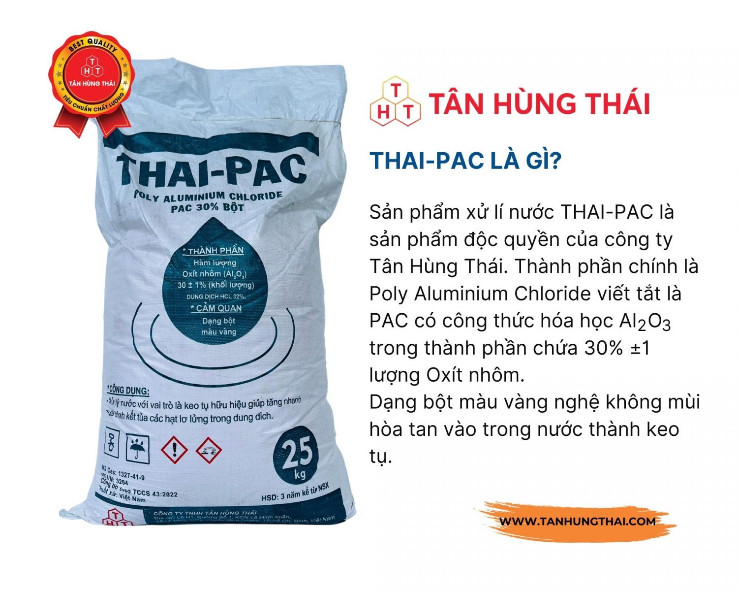 THAI-PAC Poly Aluminium Chloride PAC Bột 30%