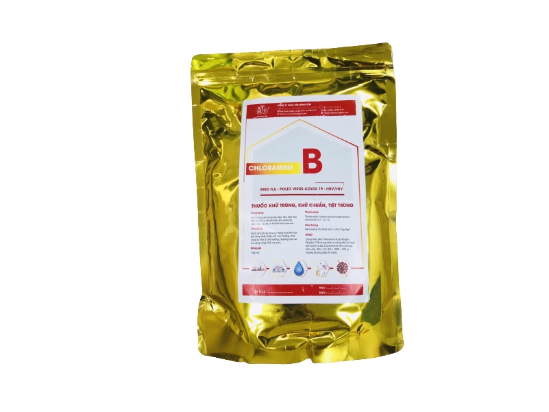 Chloramin B gói 1 kg tiện dụng, nhỏ gọn dùng để diệt khuẩn
